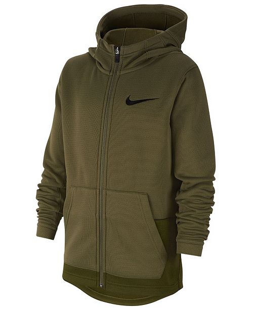 Nike Big Boys Dri Fit Therma Elite Zip Up Hoodie Reviews Kids