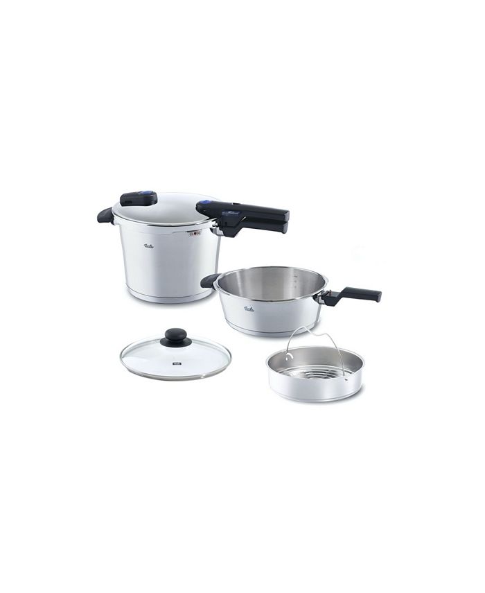 Fissler 6 Piece 8.5Qt and 4.2Qt Vitaquick Pressure Cooker Set Macy s