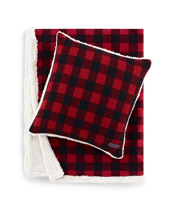 Eddie Bauer Cabin Plaid Throw and Pillow Set & Reviews Decorative