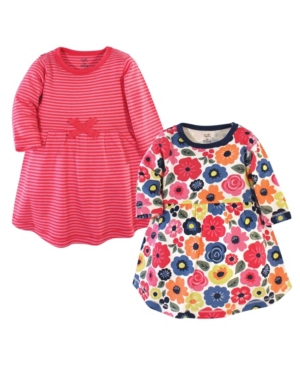 Touched By Nature Baby Girl Long Sleeve Organic Dress 2-Pack