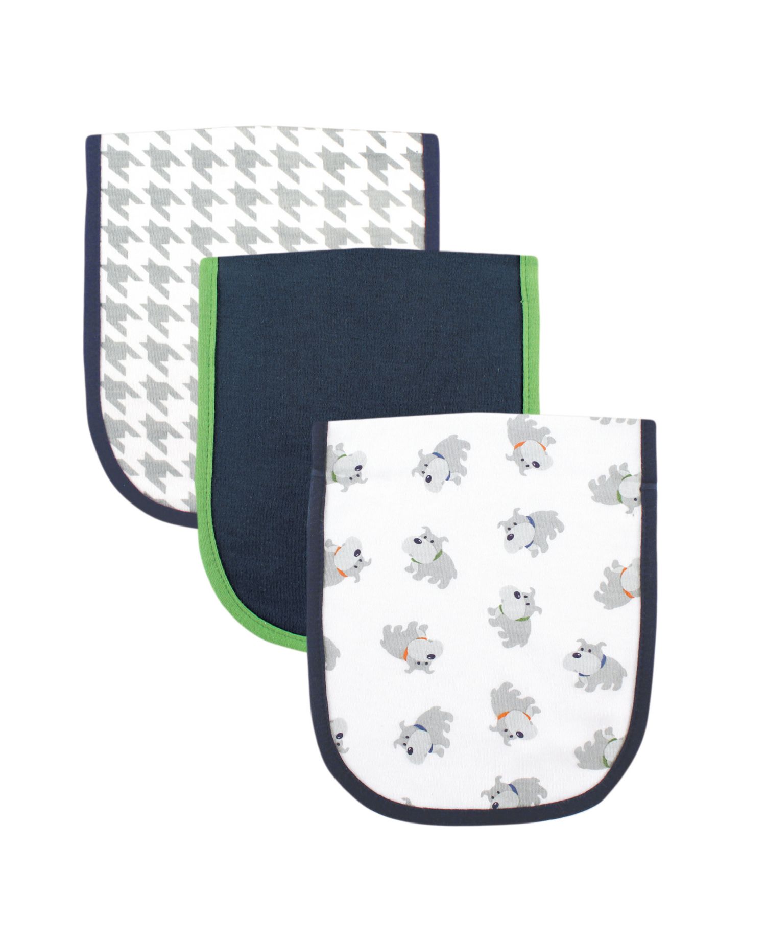 Boys Padded Cotton Spit-Up Shields with Soft Fiber Core