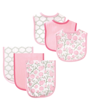 Hudson Baby Bib and Burp Cloth 6-Piece Set