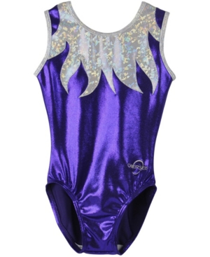 Obersee Kids' Toddler Girls Gymnastics Leotard In Purple