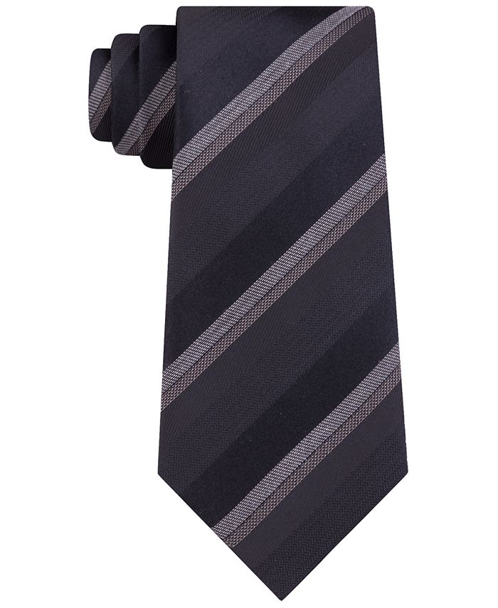 Kenneth Cole Reaction Men's Slim Textured Stripe Tie - Macy's