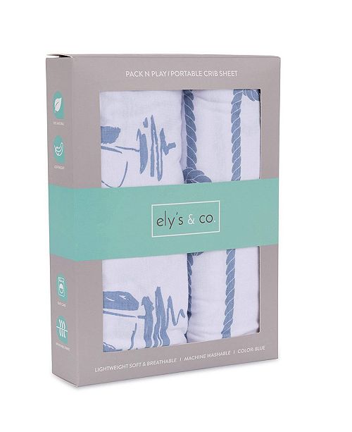 Ely S Co Pack N Play Portable Crib Sheet Set 2 Pack Reviews