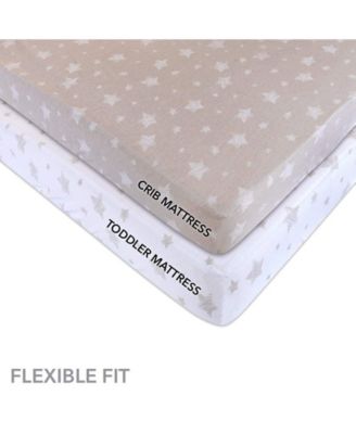 Baby Fitted Crib Sheet  100% Combed Jersey Cotton