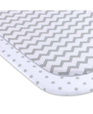 Baby Fitted Waterproof Bassinet Sheet 100% Combed Jersey Cotton