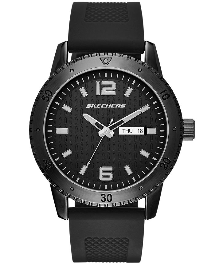 Skechers - Men's Silicone Strap Watch 48mm