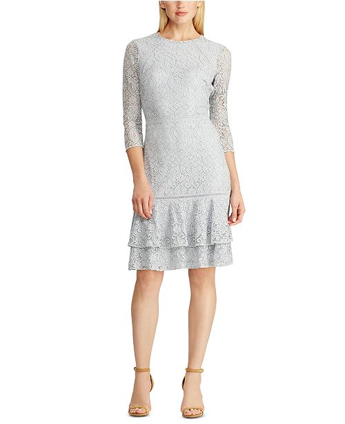 Lauren Ralph Lauren Lace Drop Waist Dress Reviews Women