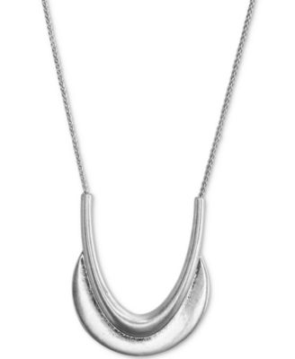 Lucky Brand - Crescent Pendant 34" Long Necklace