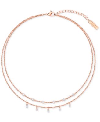 Swarovski - Penelope Cruz Moonsun Rose Gold-Tone Crystal Two-Row Necklace