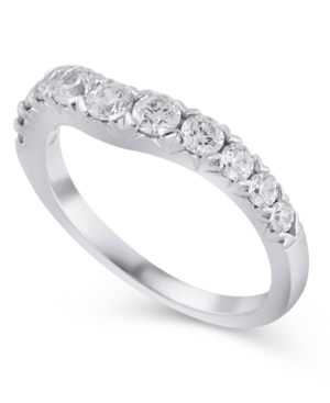image of Certified Diamond (3/4 ct. t.w.) Contour Band in 14K White Gold