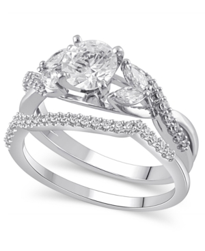 image of Certified Diamond (1-5/8 ct. t.w.) Bridal Set in 14K White Gold