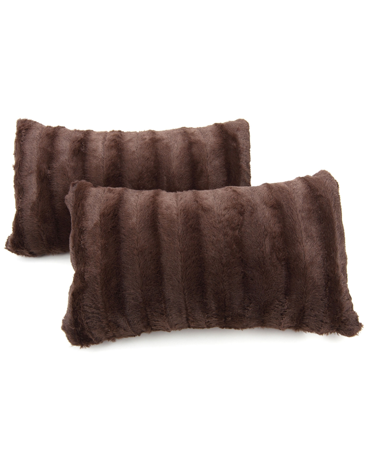 Faux Fur Decorative Pillow Set of 2, 12