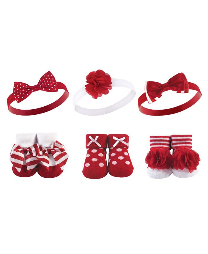 Details about   Baby Infant Socks 1PC Hair Belt Toddler Girls Bow Wave Point Anti-slip Socks 