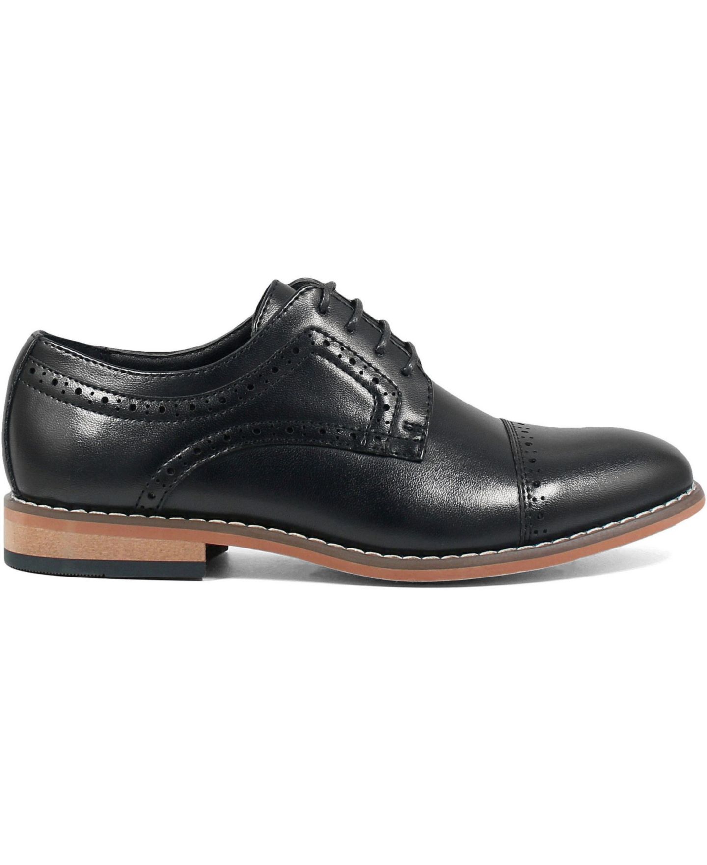Туфли Stacy Adams Dickinson Cap Toe Oxford Shoe для мальчиков, цвет: Чёрный — фото 3