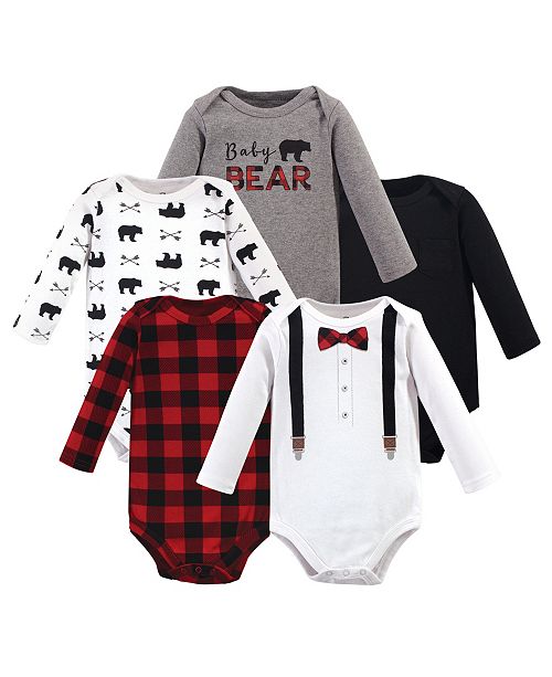 Little Treasure Baby Boy Long Sleeve Bodysuits 5 Pack Reviews