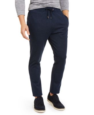 Alfani - Men's Stretch Stripe Knit Drawstring Pants