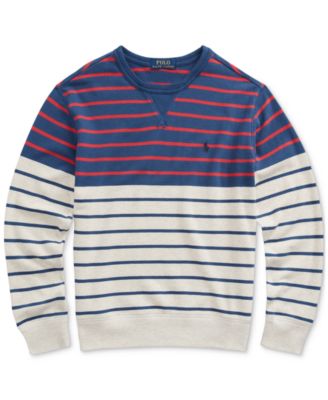 ralph lauren striped sweatshirt