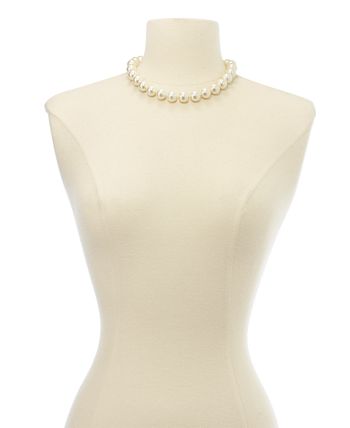 Charter Club - Imitation 14mm Pearl Collar Necklace