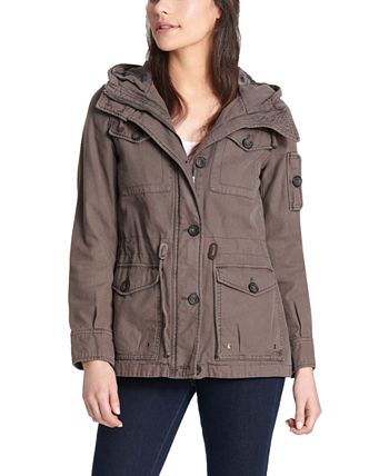 Levi's Women's Hooded Military Jacket & Reviews - Jackets & Blazers ...