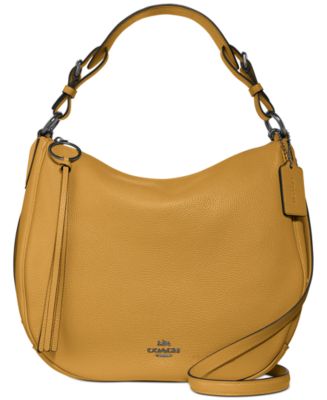 COACH Sutton Hobo in Polished Pebble Leather - Macy's