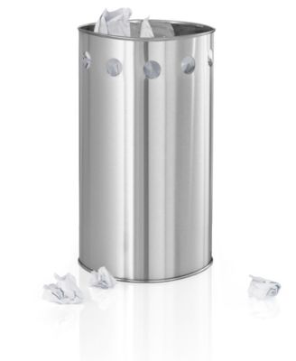 blomus - Stainless Steel Wastepaper Basket - Circles