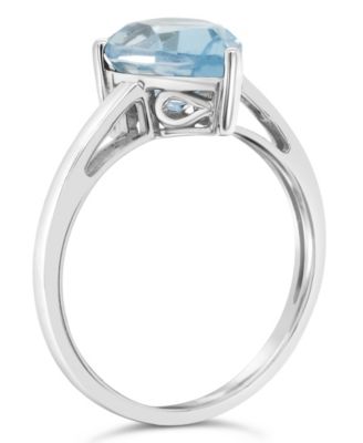 Sky Blue Topaz (3-3/8 ct. t.w.) Ring in Sterling Silver. Also Available in Rose Quartz (2-1/2 ct. t.w.)