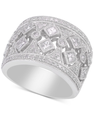 image of Diamond Filigree Wide Band Statement Ring (1-1/4 ct. t.w.)