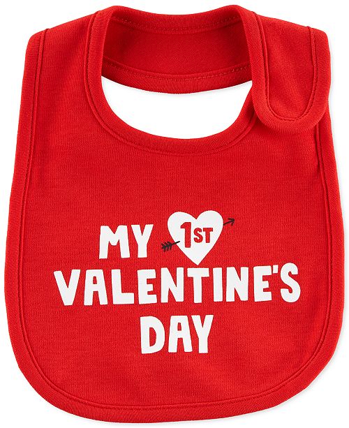 Carter S Baby Boys Girls 1st Valentine S Day Cotton Teething Bib