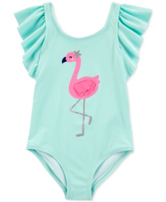 baby girl flamingo swimsuit