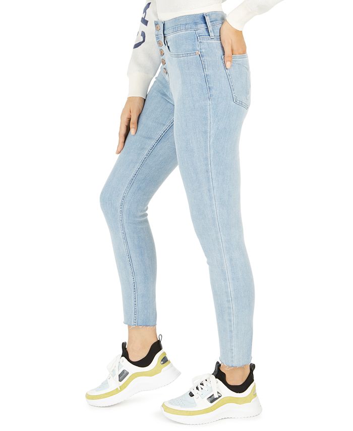 Calvin Klein Jeans High-Rise Button-Fly Skinny Jeans - Macy's