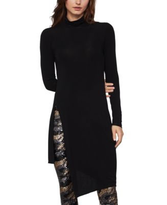 Bcbgmaxazria asymmetrical 2024 turtleneck dress