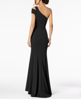 One-Shoulder A-Line Gown