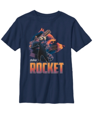 Fifth Sun Marvel Big Boys Infinity War Rocket Head Profile Short Sleeve T-Shirt