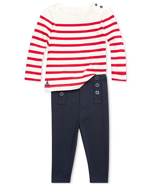 Polo Ralph Lauren Baby Girls Nautical Pants Set Reviews Sets Outfits Kids Macy S