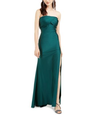 Jump - Juniors' Ruched Strapless Gown