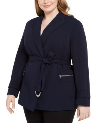 calvin klein plus size blazer