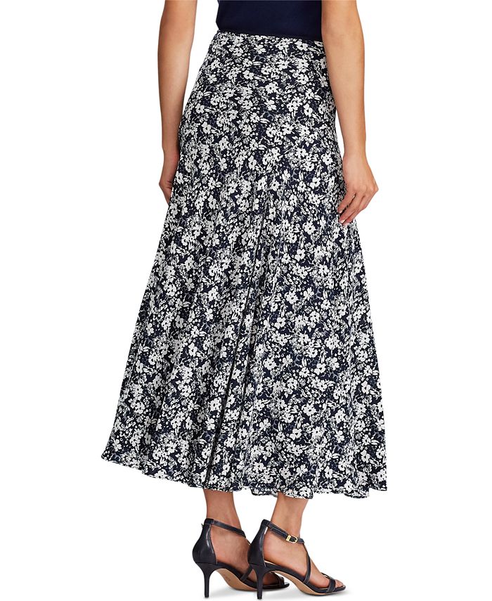 Lauren Ralph Lauren Floral Georgette Skirt - Macy's