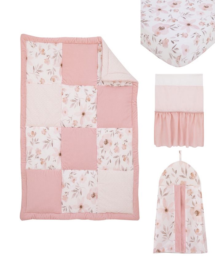 Nojo 4-Piece Crib Bedding Set, XOXO