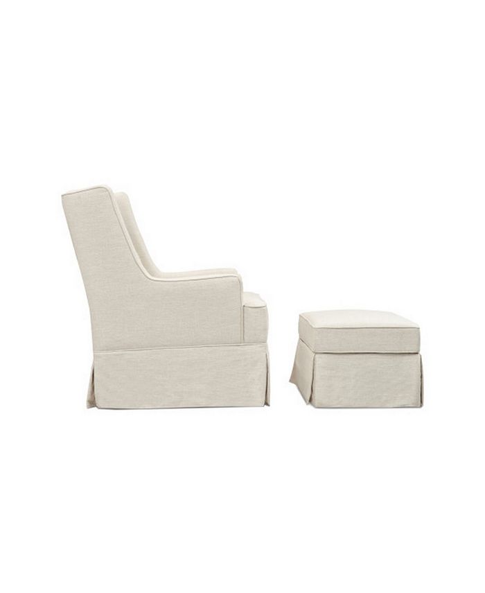 Million Dollar Baby Classic Sadie Swivel Glider With Storage Ottoman Macy's