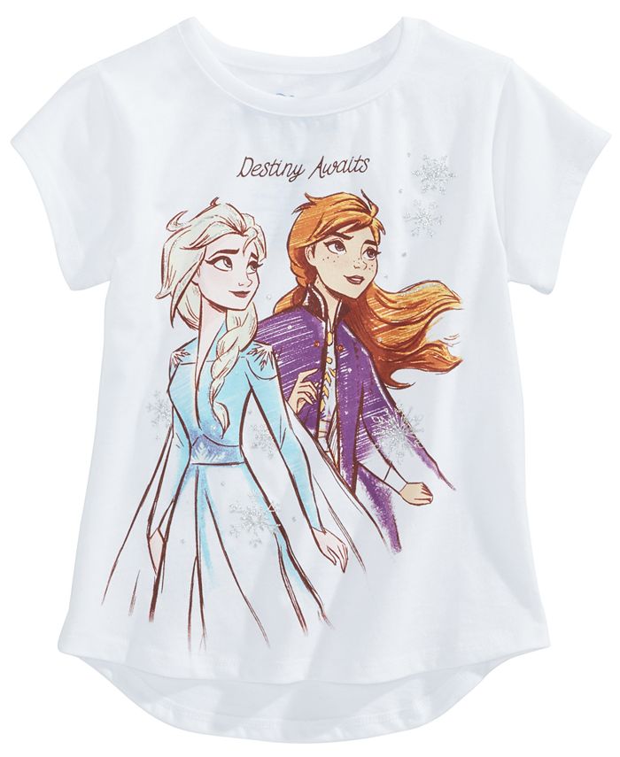 Disney Toddler Girls Frozen II Elsa & Anna T-Shirt - Macy's