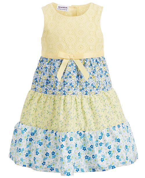 Blueberi Boulevard Toddler Girls Layered Floral Dress Reviews