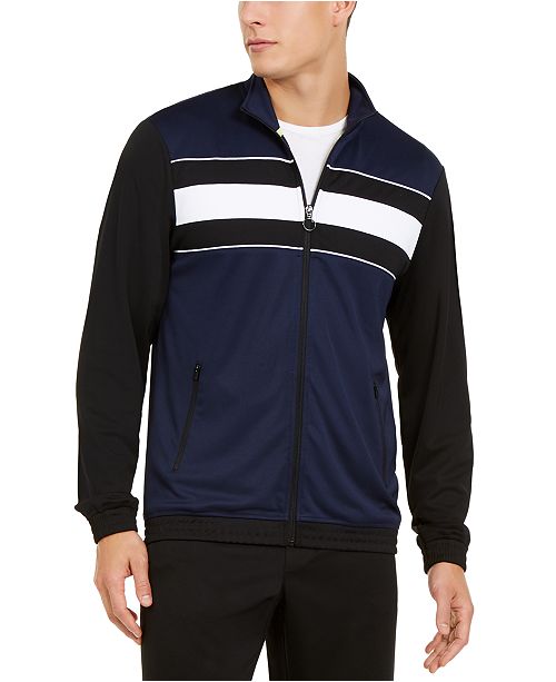 Ideology Men's Colorblocked Track Jacket, Created for Macy's & Reviews