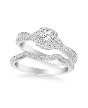 image of Diamond Twist Bridal Set (1 ct. t.w.) in 14k White, Yellow or Rose Gold