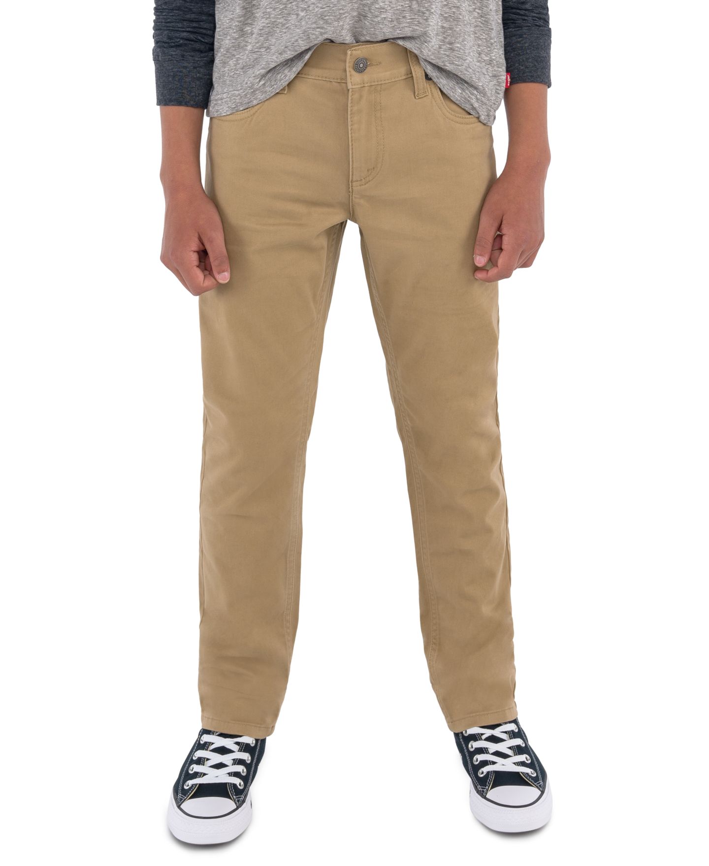 Брюки Levi's 511™ Slim Fit Five-Pocket Sueded для мальчиков, цвет: Золотой — фото 1