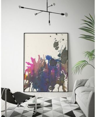 Giant Art 24" x 18" Exuberant Splotch Art Block Framed Canvas
