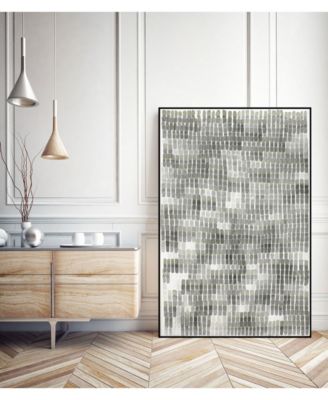 Giant Art 32" x 24" Woven Reeds III Art Block Framed Canvas