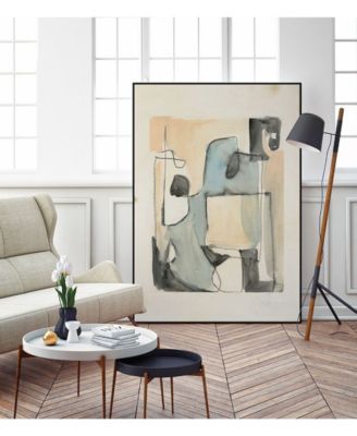 40" x 30" Subdued Abstract II Art Block Framed Canvas