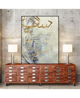 40" x 30" Arabic Encaustic III Art Block Framed Canvas